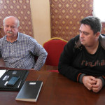 Marek Dutkiewicz z Tonsilu i Piotr Walendowski, organizator spotkania